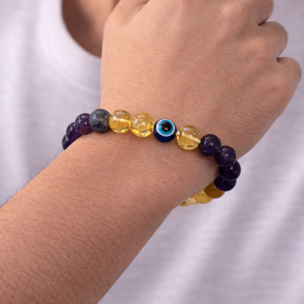 Sagittarius (Dhanu) Crystal Bracelet (Govt Lab Certified)