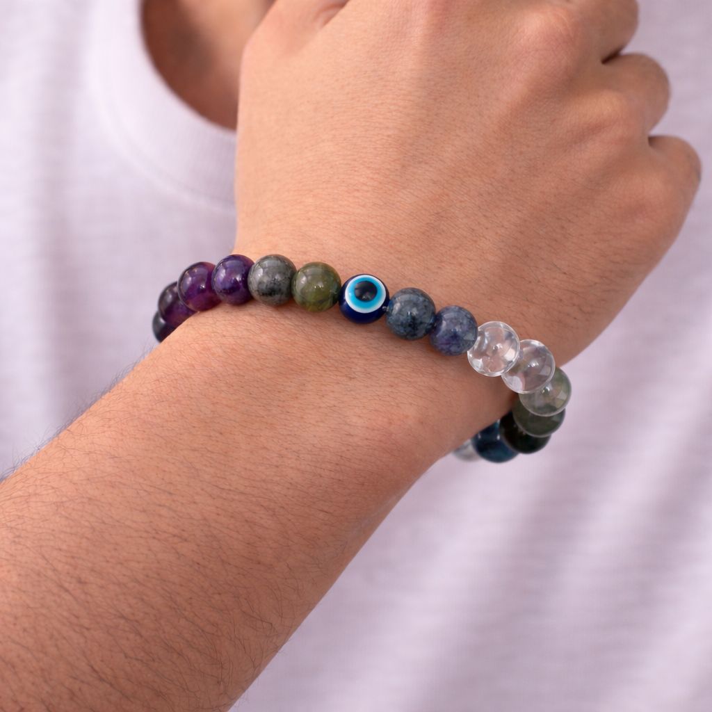 Aquarius (Kumbh) Crystal Bracelet (Govt Lab Certified)