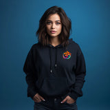 Mahadev Shiva Printed Black Hoodie for Women