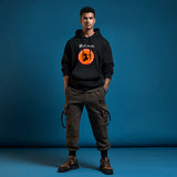 Jai Shri Ram Printed Black Hoodie for Men | Premium Cotton Spiritual Streetwear