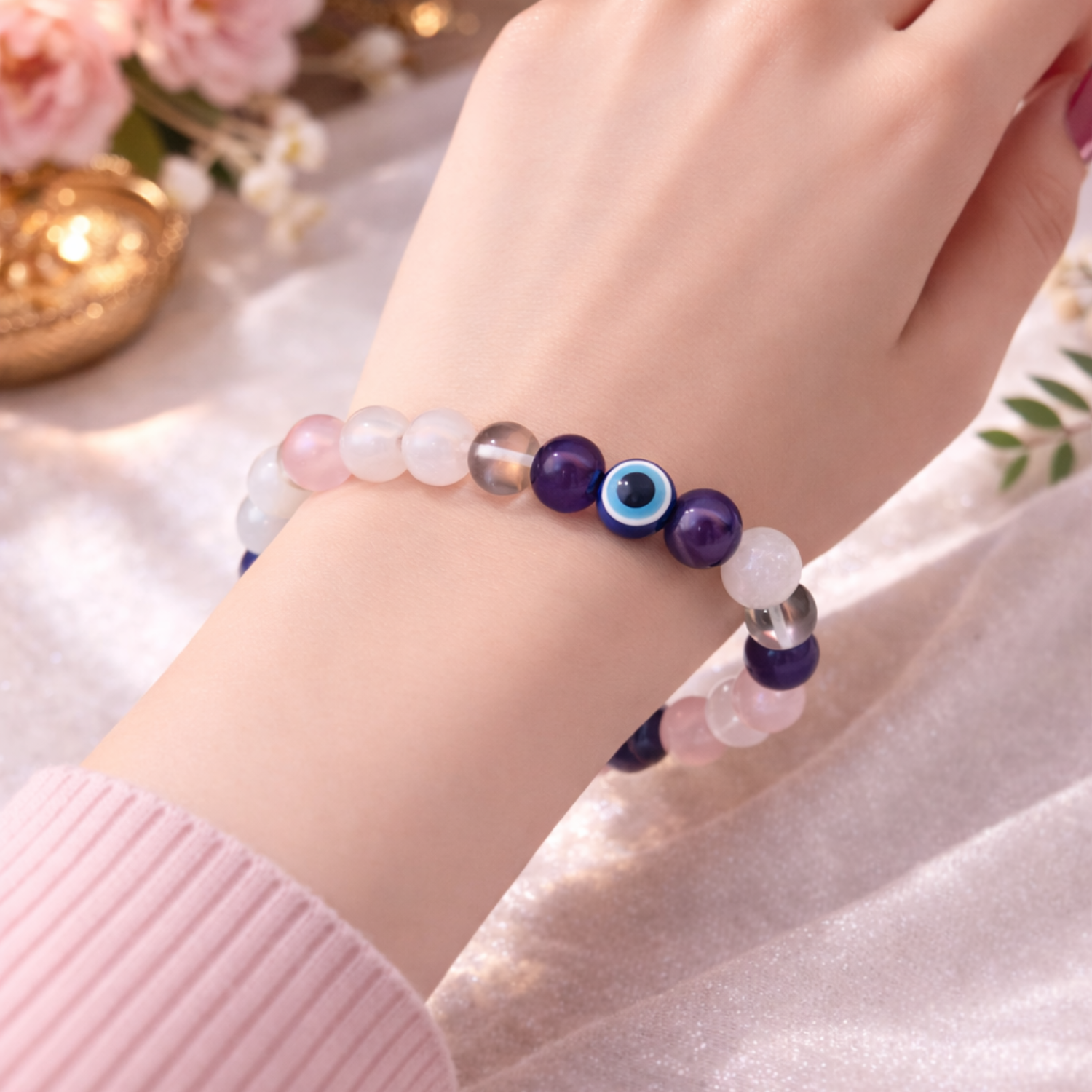 Cancer (Karka) Crystal Bracelet (Govt Lab Certified)