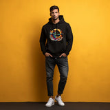 Bhagwan Ram Bow & Arrow Printed Black Hoodie for Men
