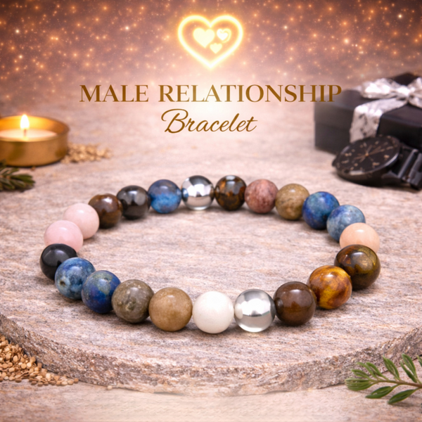 Male Relationship Crystal Bracelet With Certification