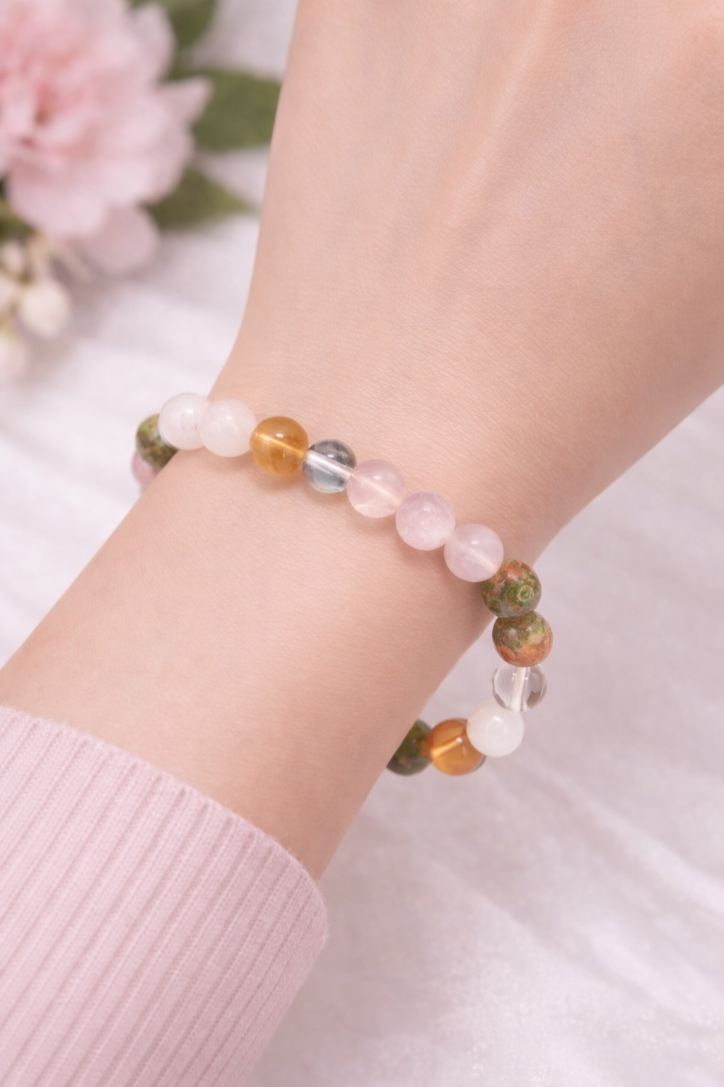 Pregnancy / Garbh Sukh Crystal Bracelet (Govt Lab Certified)